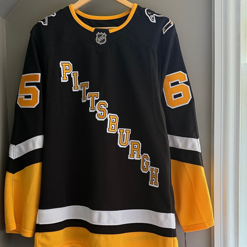 (NEW) Fanatics Pittsburgh Penguins Authentic Premium Black Jersey - Karlsson